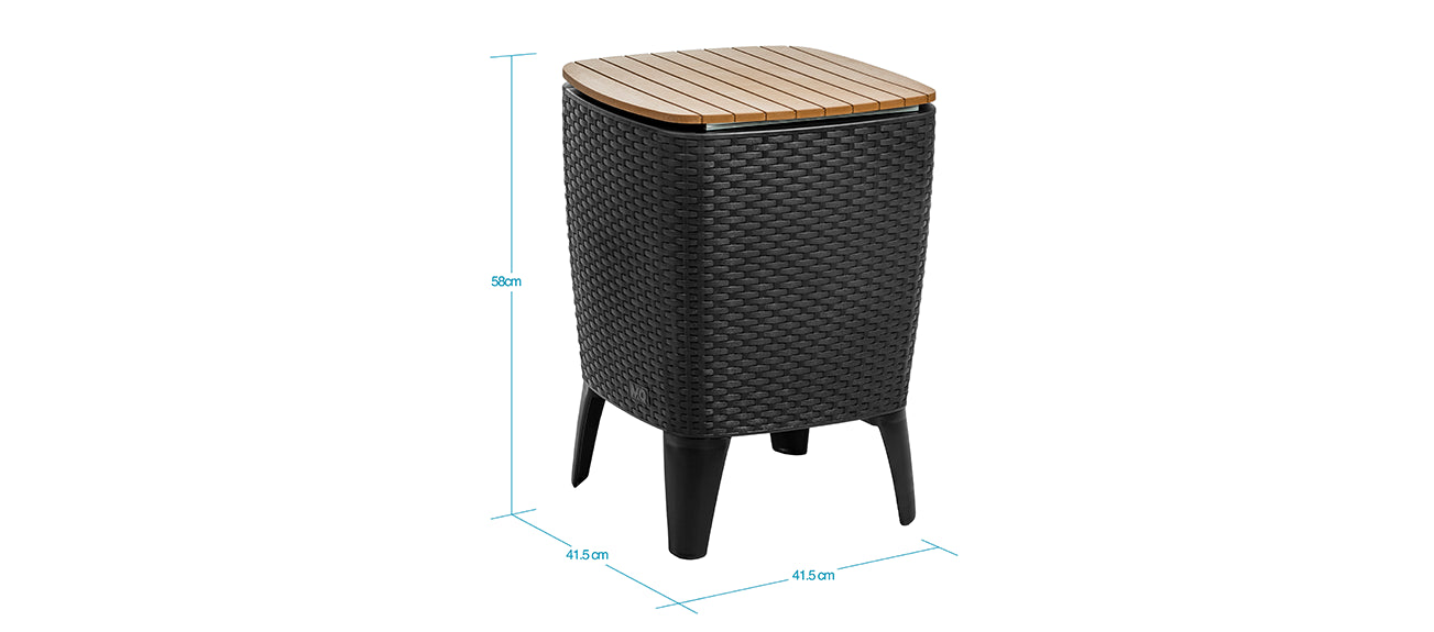 Set Cooler Table Capri + 2 Sillas Madeira