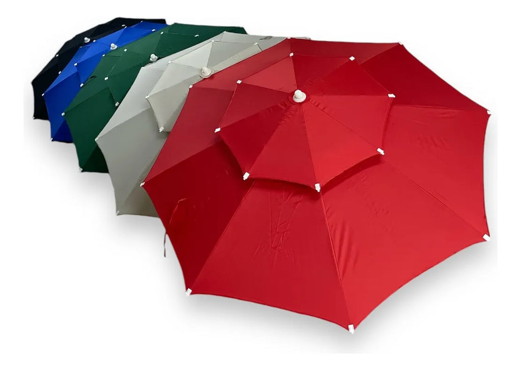 Parasol De Lona Doble Techo