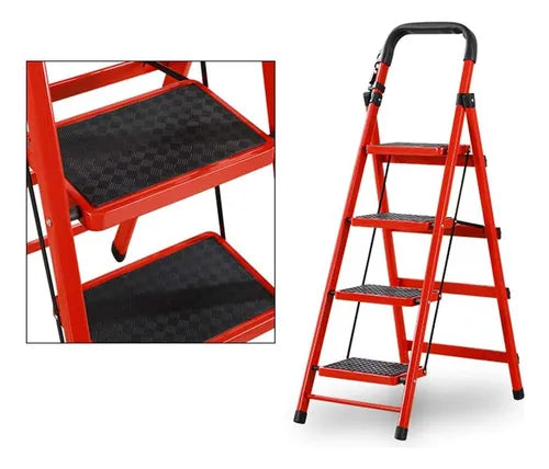 Escalera Metálica Plegable Metalica - 4 Escalones