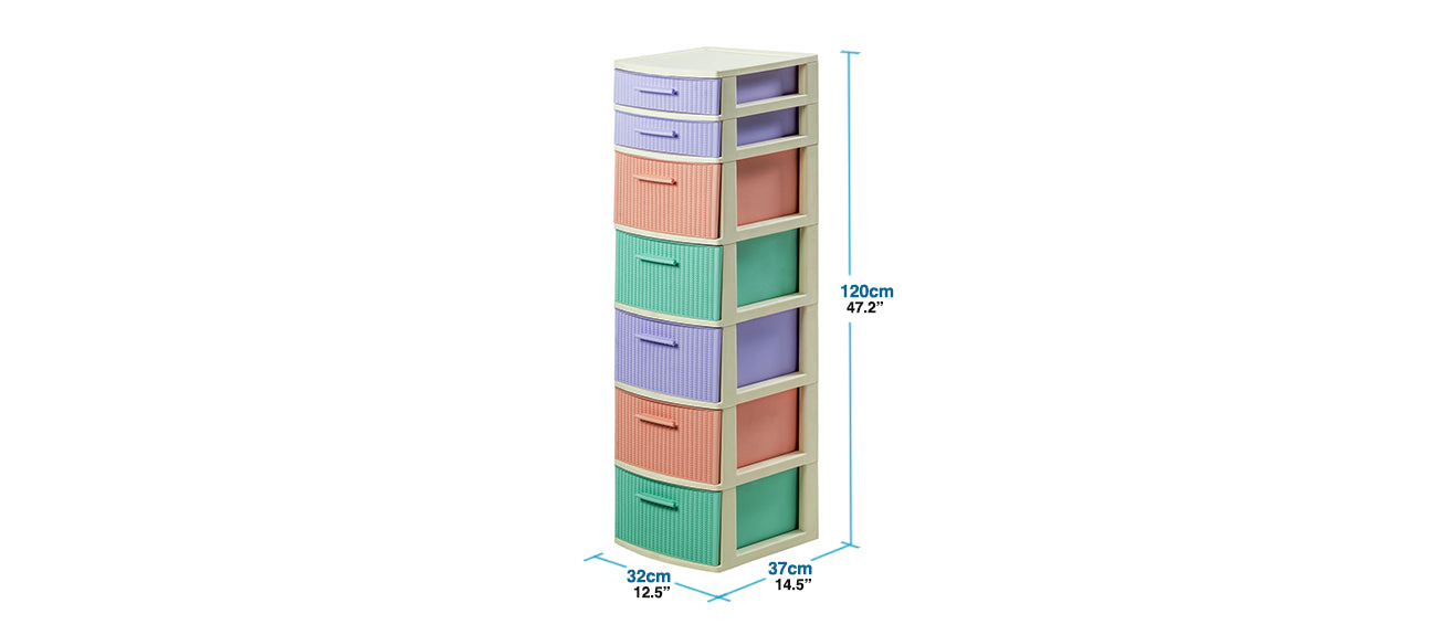 Gavetero Modular Crochet 7 Niveles - MQ