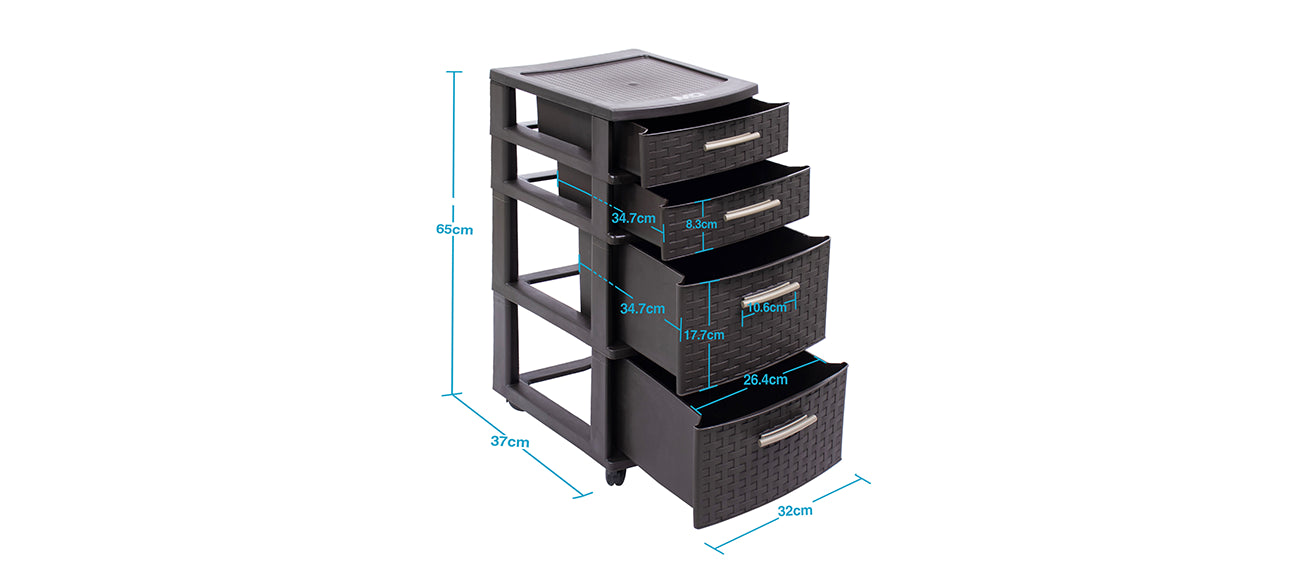 Gavetero Modular Infinity 4 Niveles - MQ