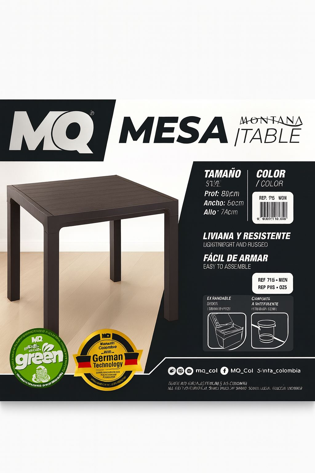 Mesa Plastica Montana - MQ