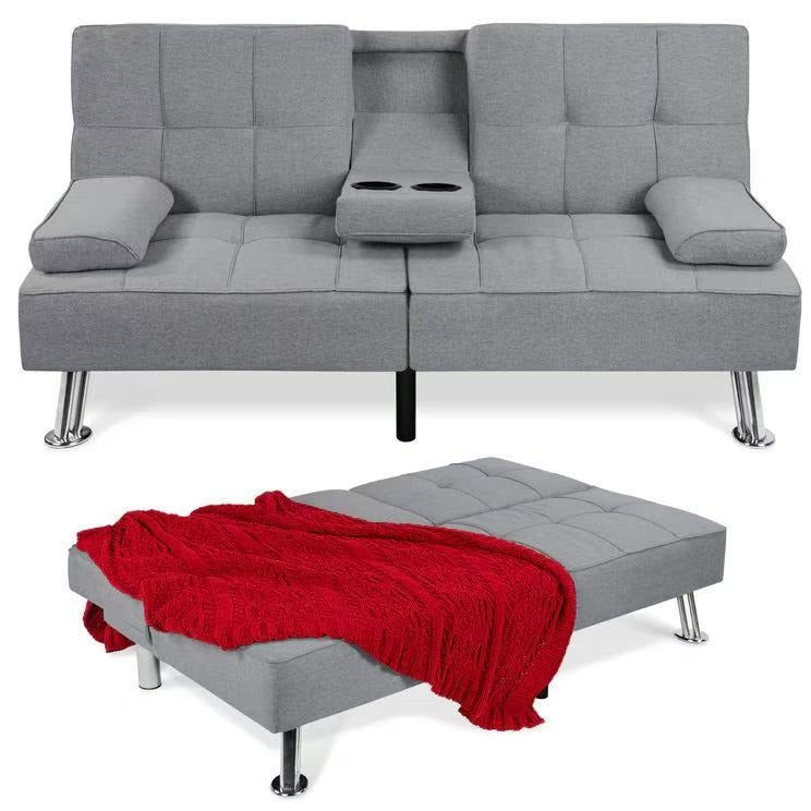 Sofa Cama Moderno Con Portavasos