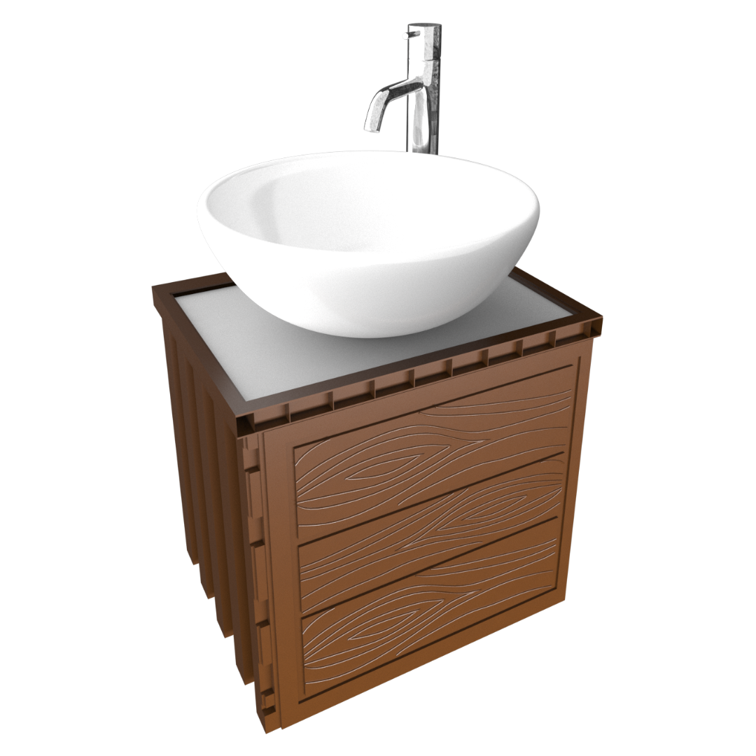 Combo Mueble Eco + Lavamanos Y Sanitario