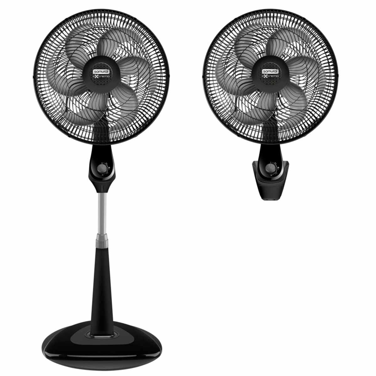 Ventilador SAMURAI Extremo 2 En 1: Pedestal o Pared