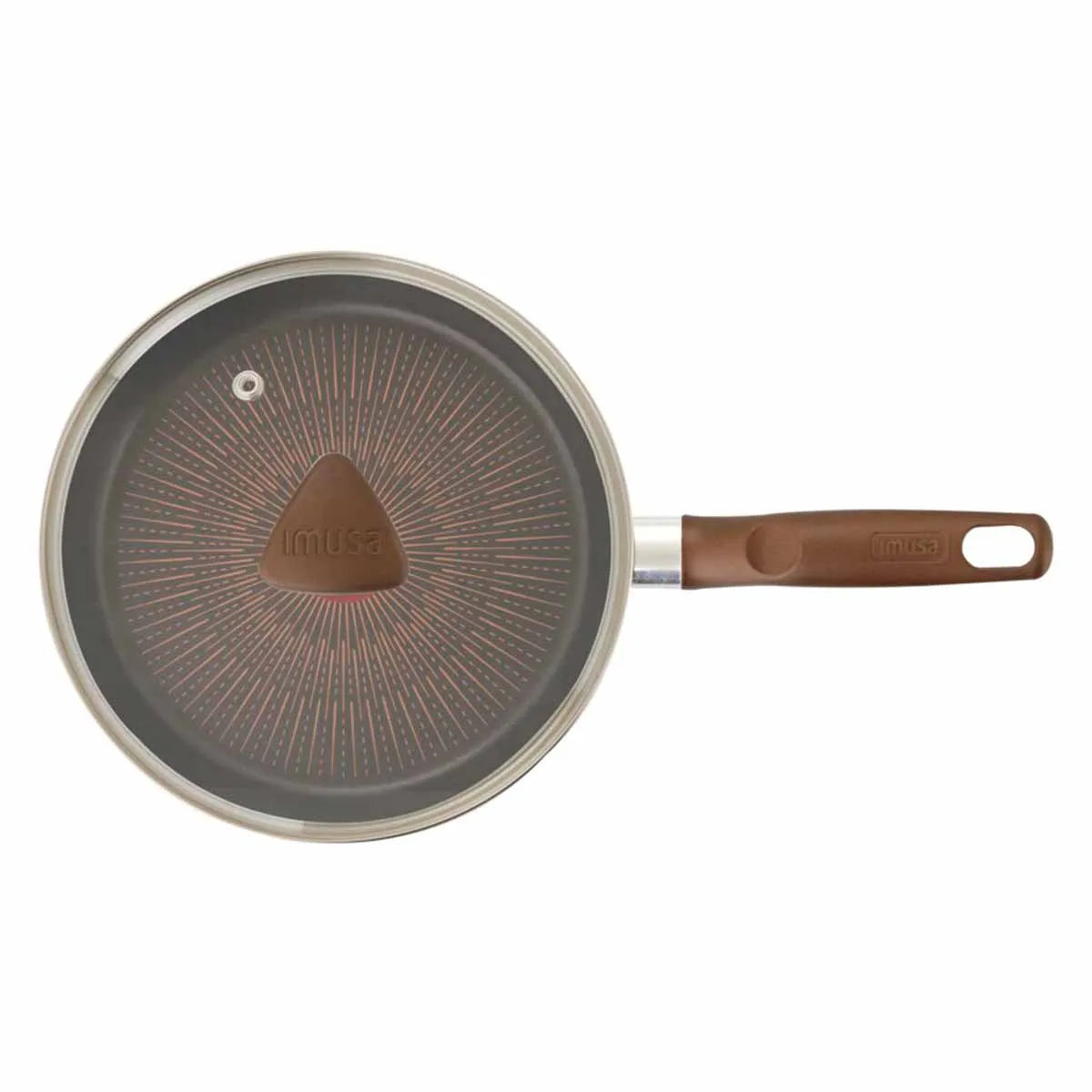 Sartén IMUSA Cambiatón 2026 24cm Antiadherente Tapa de Vidrio