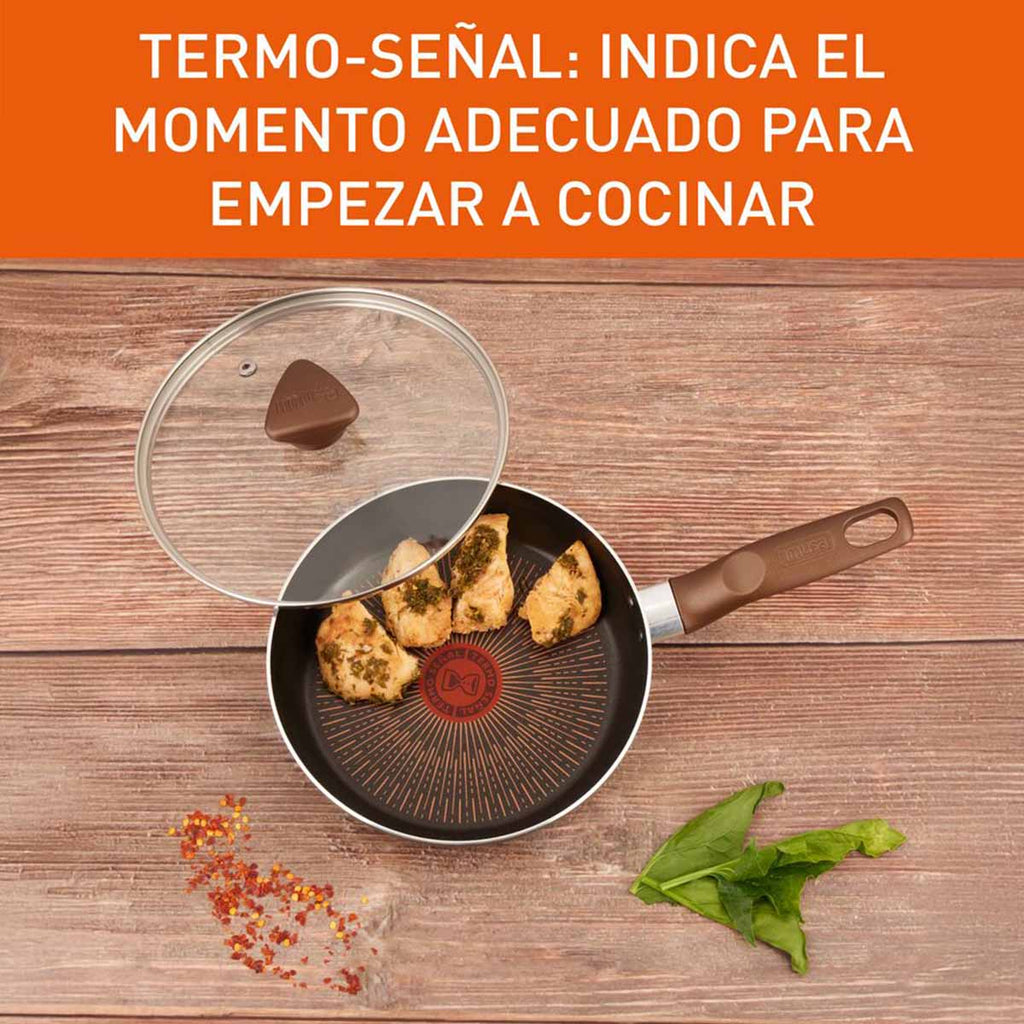 Sartén IMUSA Cambiatón 2026 26cm Antiadherente Tapa de Vidrio