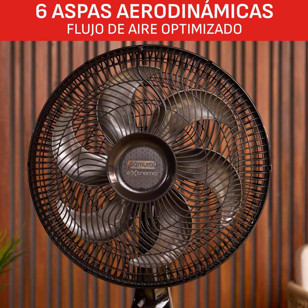 Ventilador SAMURAI Extremo 2 En 1: Pedestal o Pared