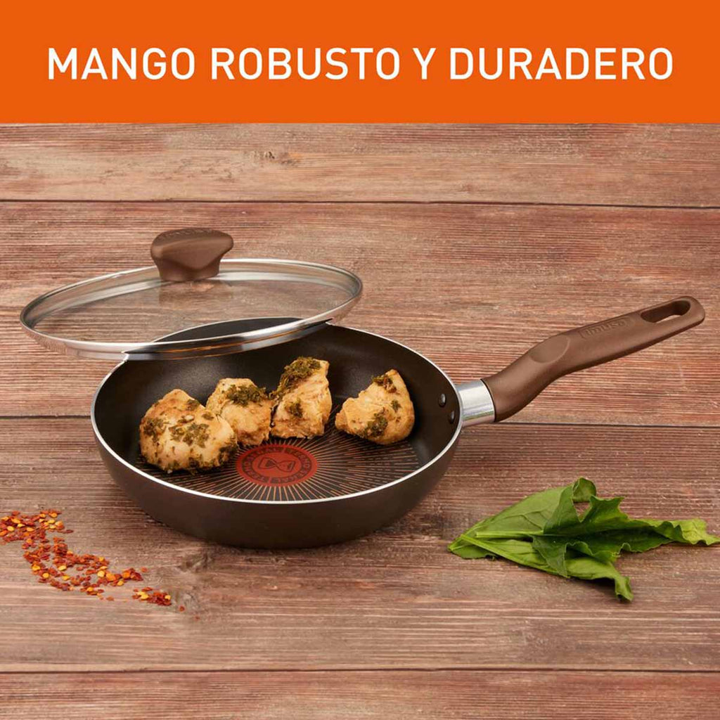 Sartén IMUSA Cambiatón 2026 24cm Antiadherente Tapa de Vidrio