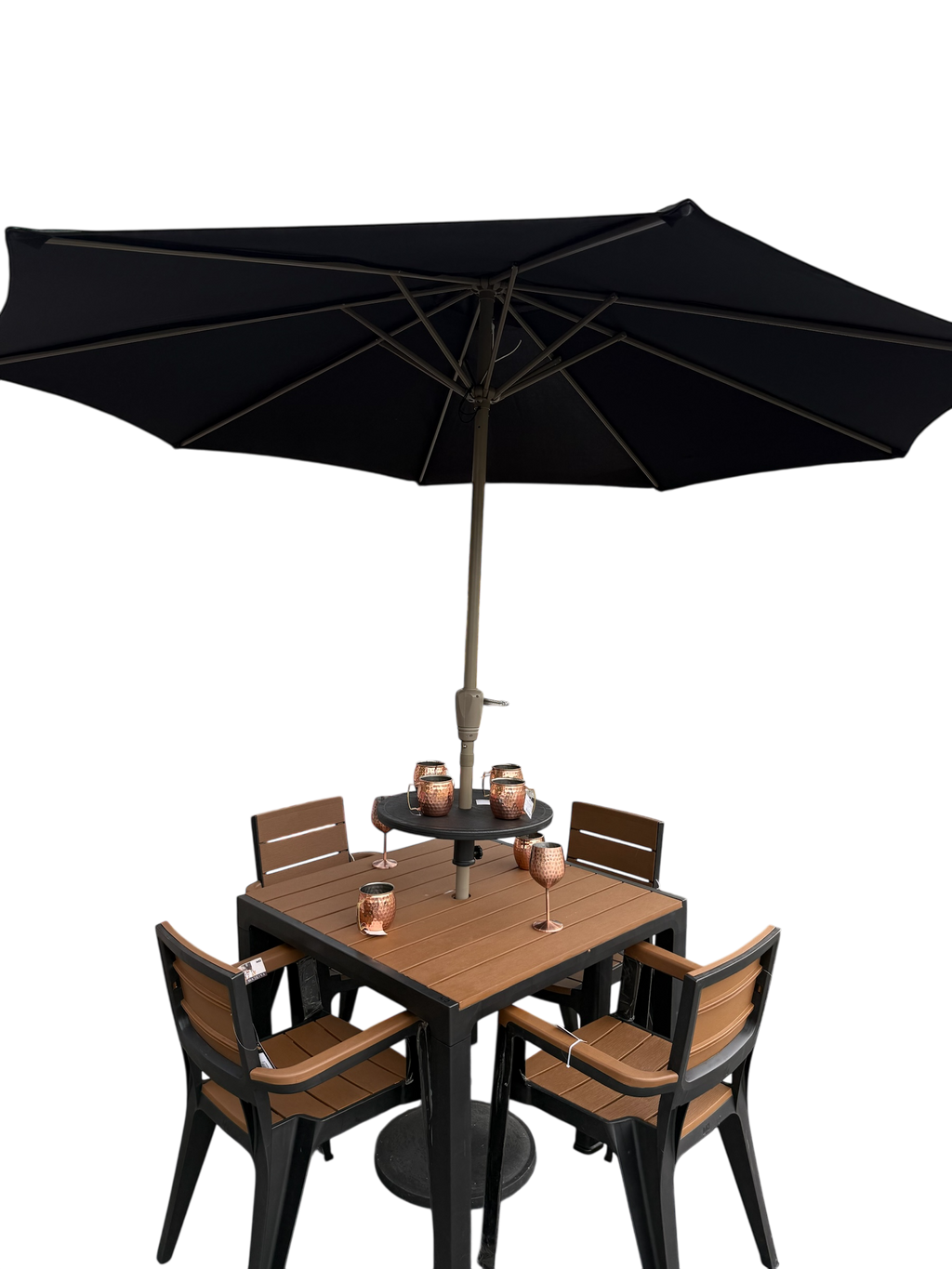 Juego de Comedor Madeira + Parasol Con Base