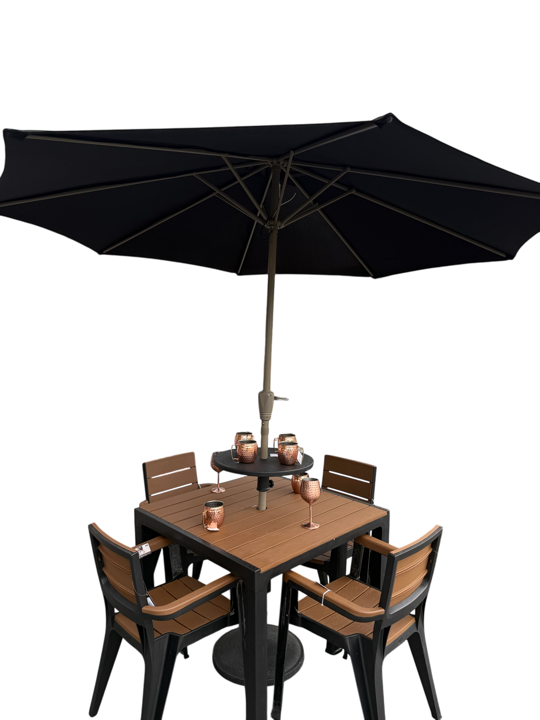 Juego de Comedor Madeira + Parasol Con Base