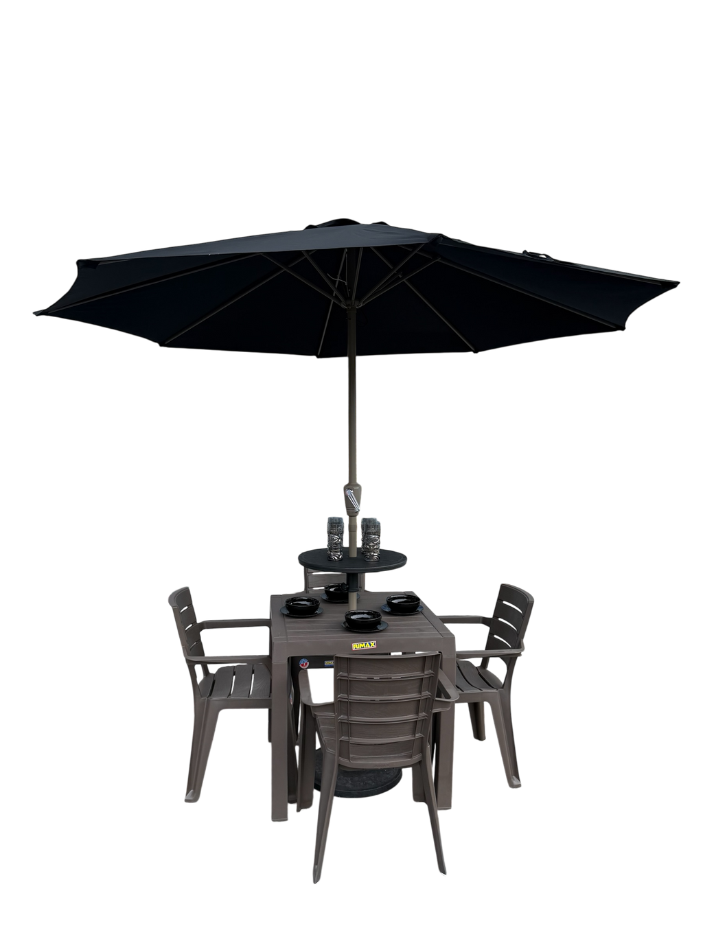 Juego de Comedor Baru + Parasol Con Base