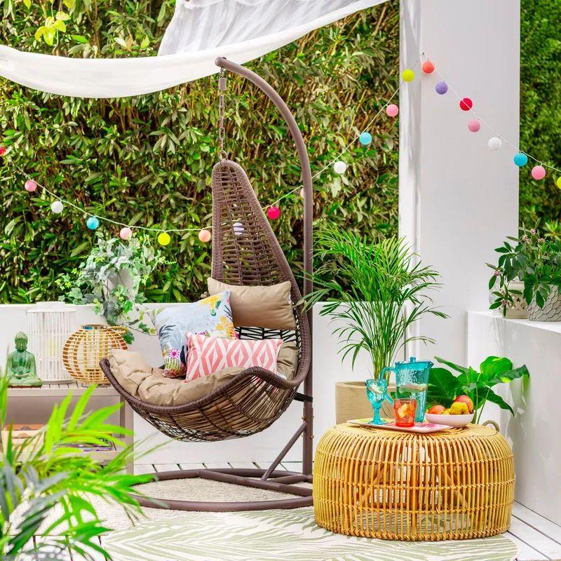Sillón Colgante Rattan Sintético