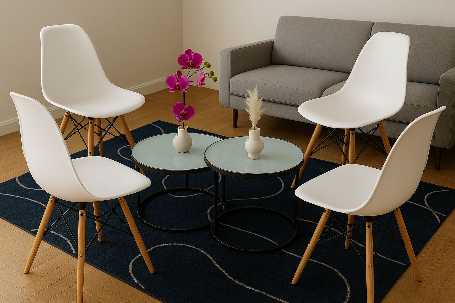 Juego de Sala Moderno Con Mesa de Centro