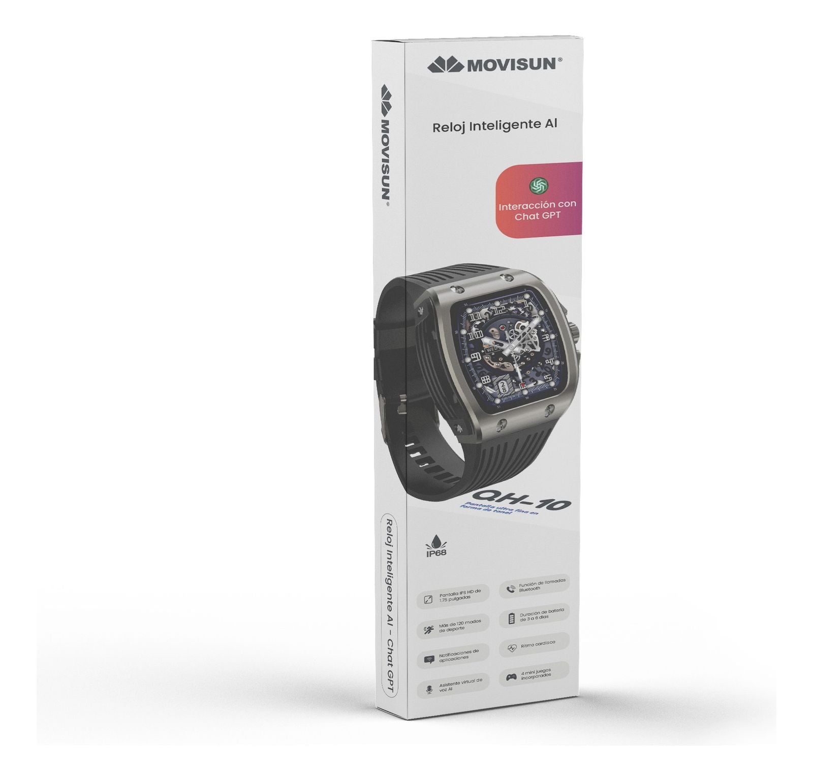 Reloj Inteligente Sumergible Smartwatch - Movisun Qh-10