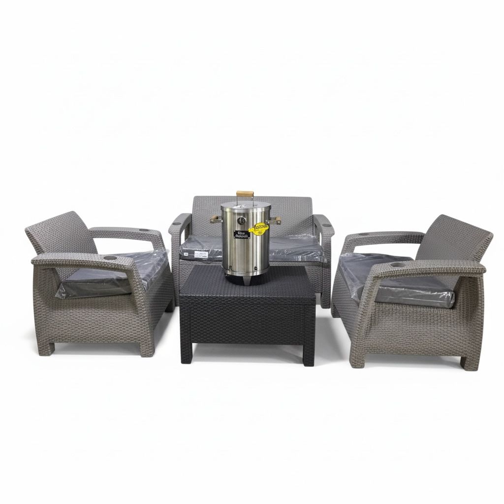 Juego De Sala Comfort Con Barril Asador de OBSEQUIO!