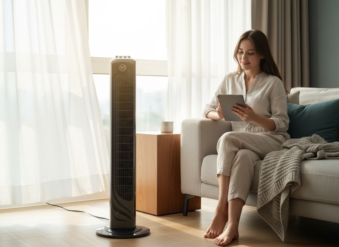 Ventilador De Torre Icm 45W 75cm