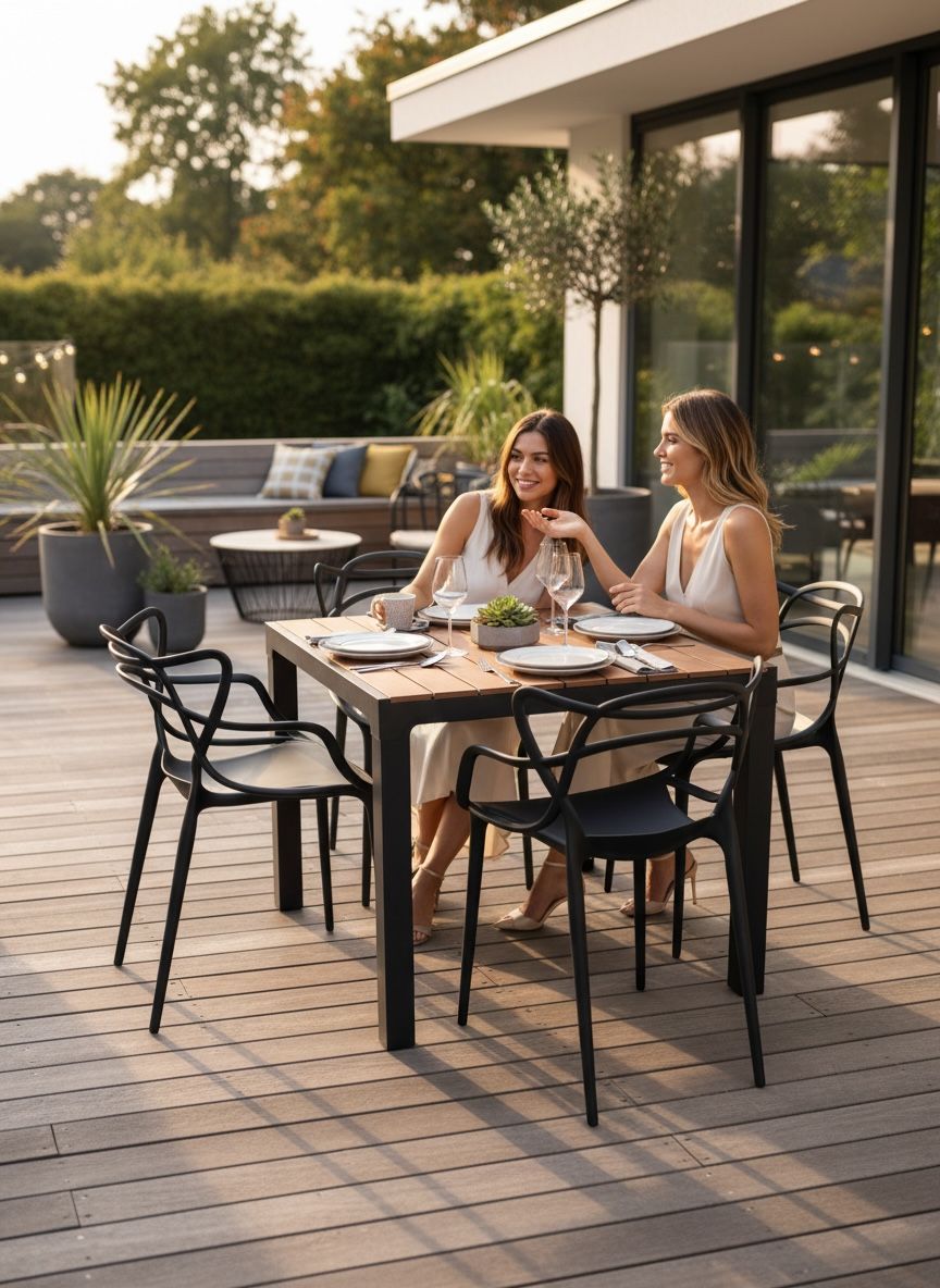 Comedor Madeira Con 4 Sillas Dummi Importada