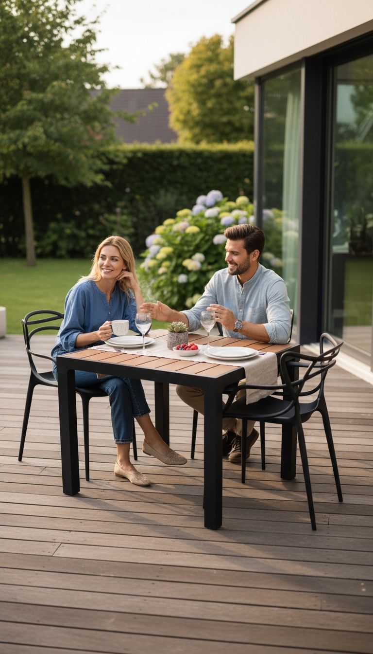 Comedor Madeira Con 4 Sillas Dummi Importada