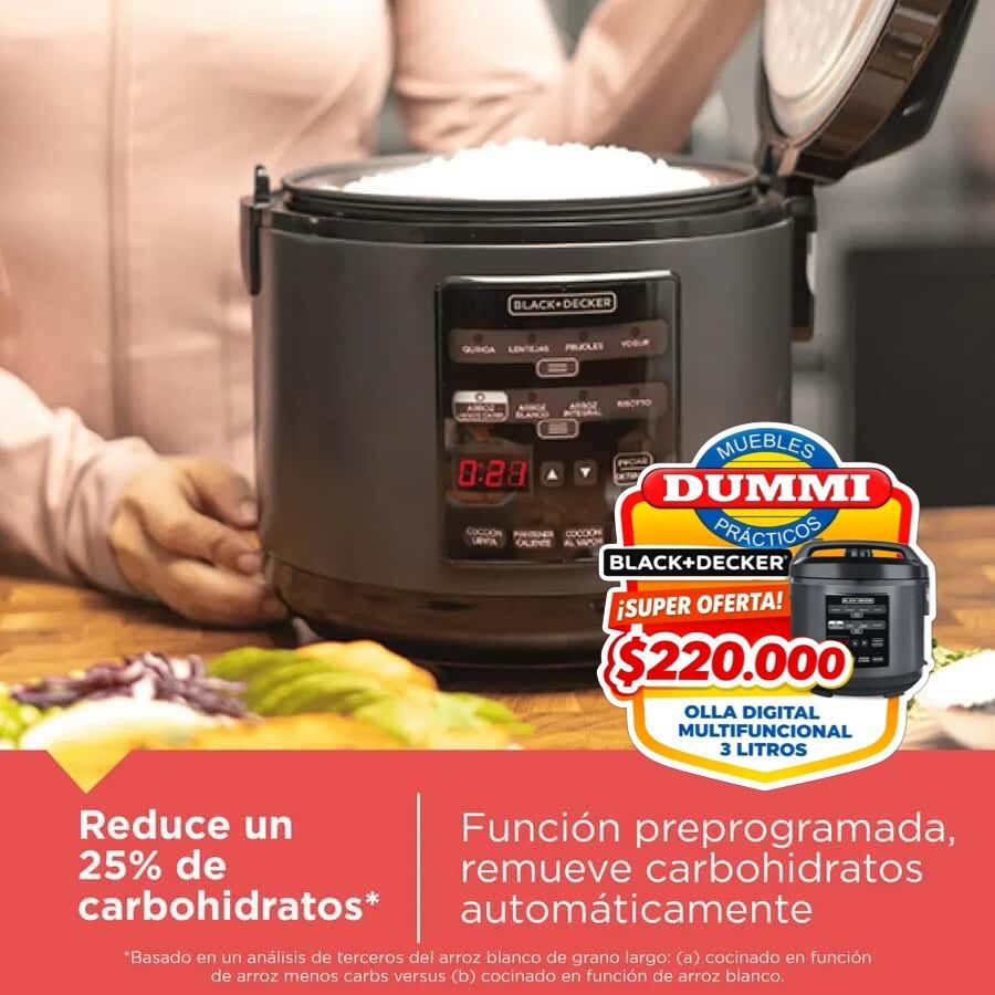 Olla Digital Multifuncion Black & Decker 3 Litros