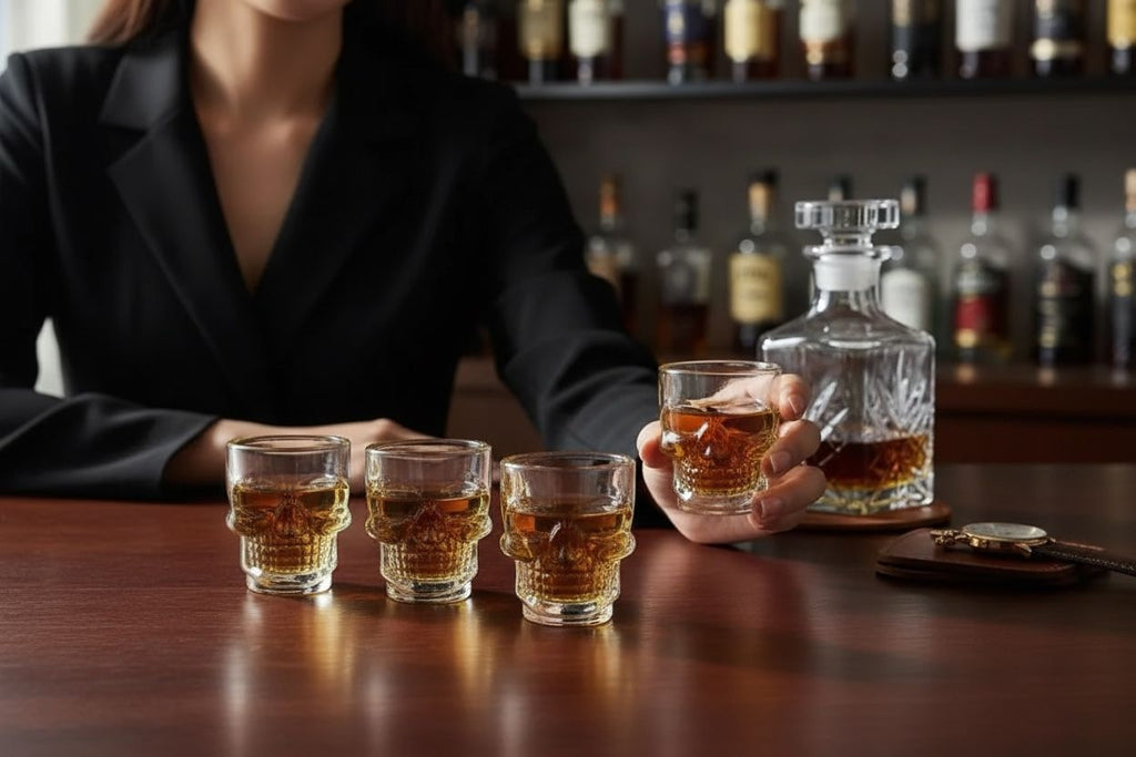 Set de Copas Calavera x6