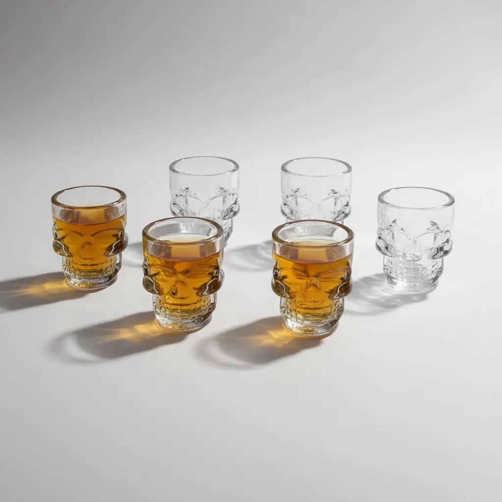 Set de Copas Calavera x6