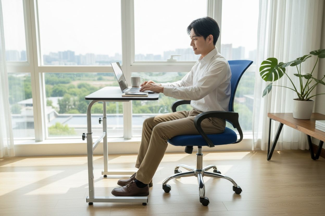 Combo - Escritorio Movil Con SIlla Ergonomica