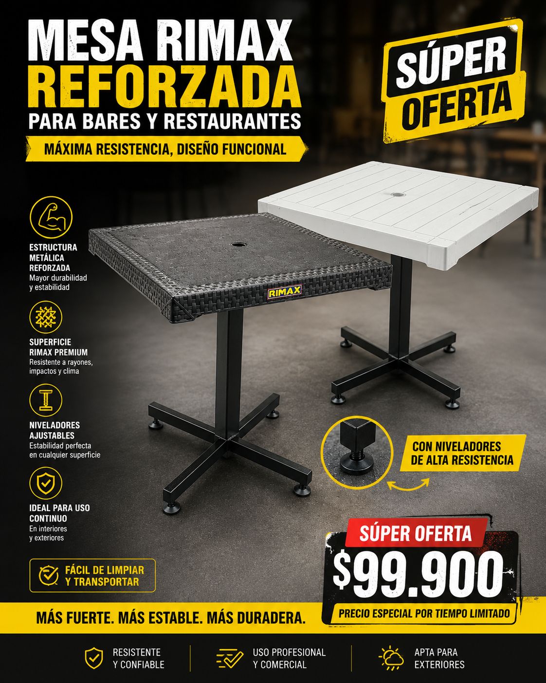 Mesa Rimax Reforzada - Baru y Eterna