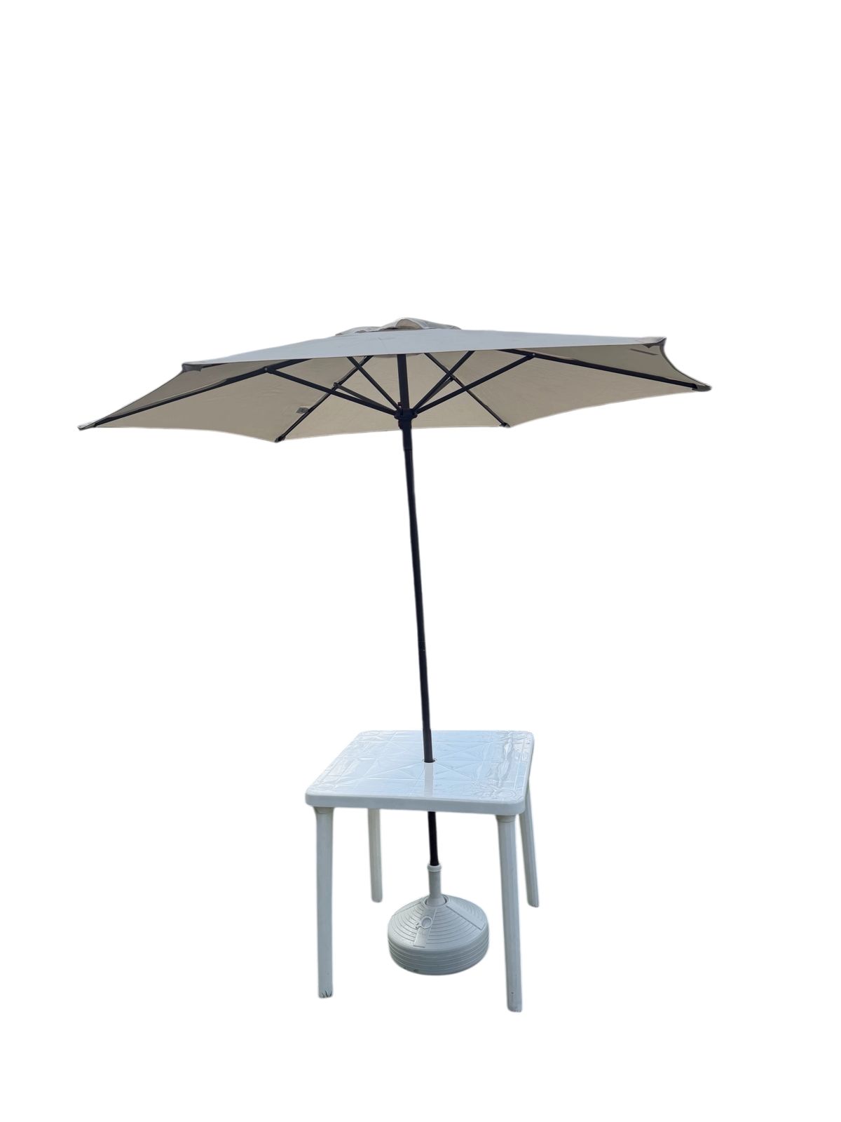 Combo de Mesa Con Parasol y Base