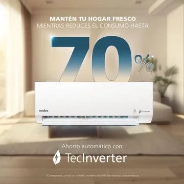 Aire Acondicionado 12.000 BTU - Mabe - Muebles Dummi