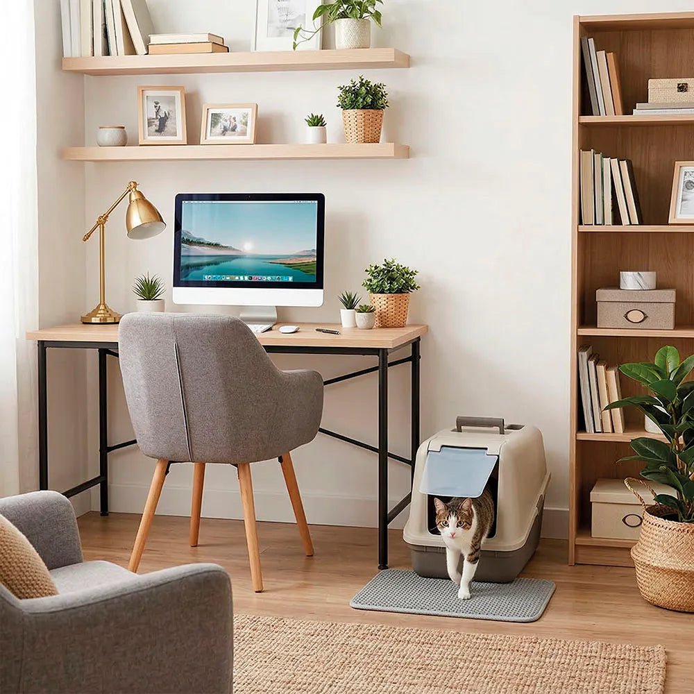 Arenero Para Gato Con Puerta - Rimax - Muebles Dummi