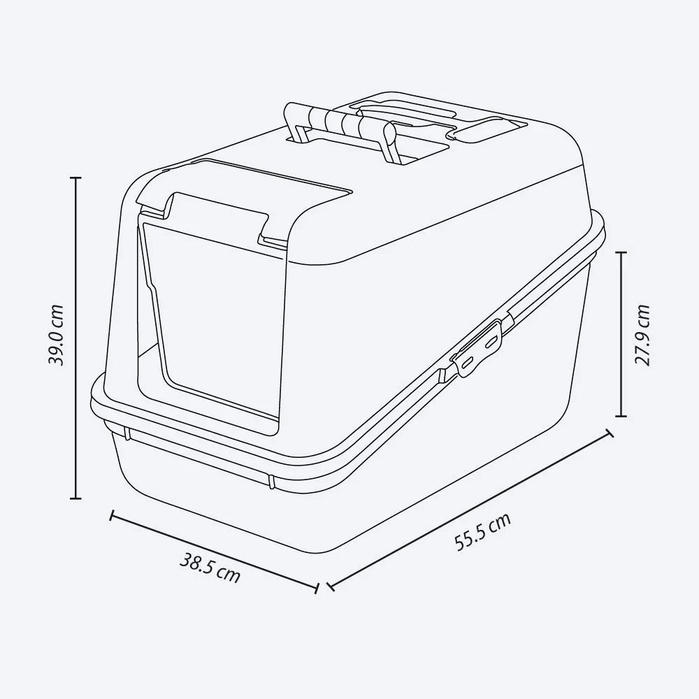 Arenero Para Gato Con Puerta - Rimax - Muebles Dummi