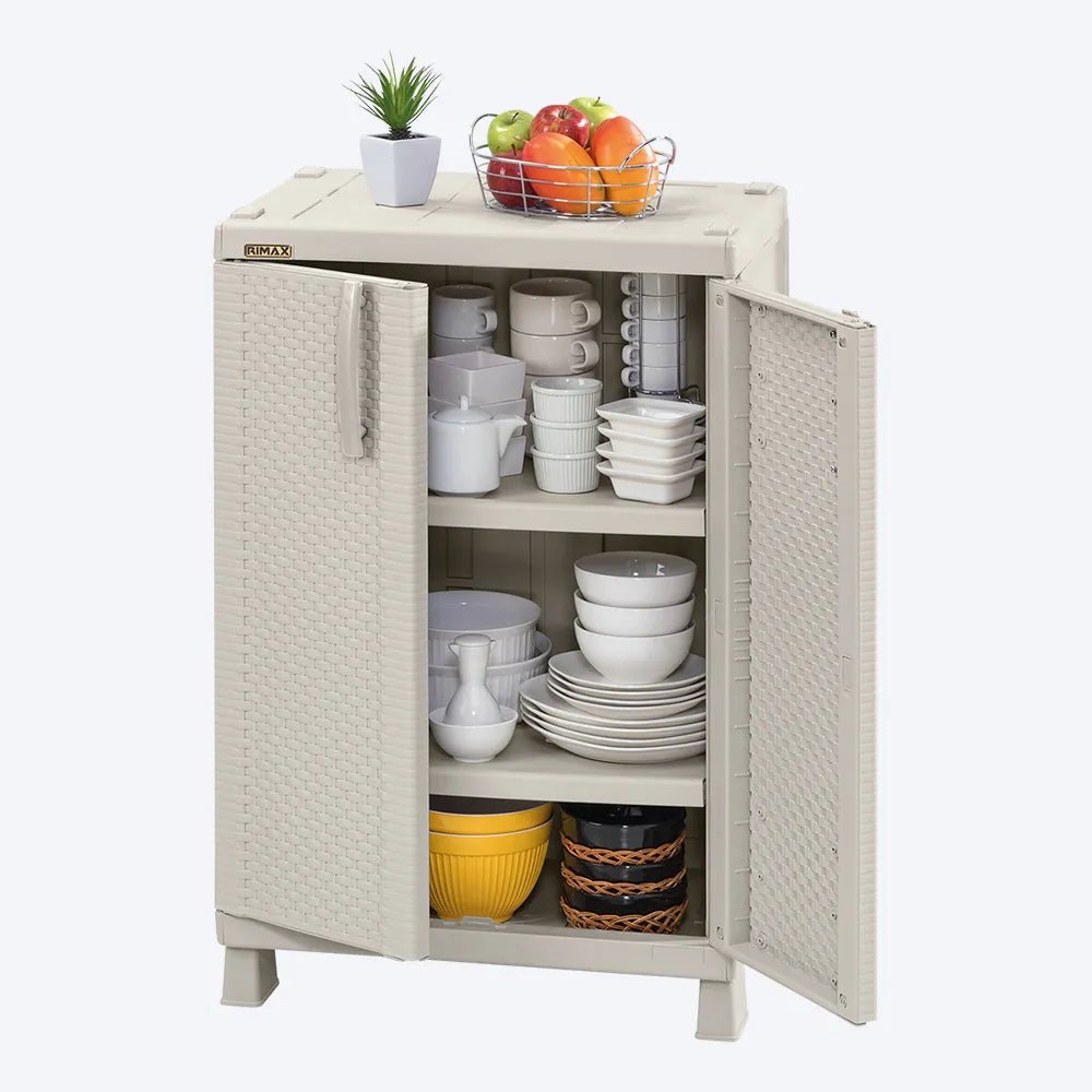 Armario Mediano Apariencia Rattan - Rimax - Muebles Dummi