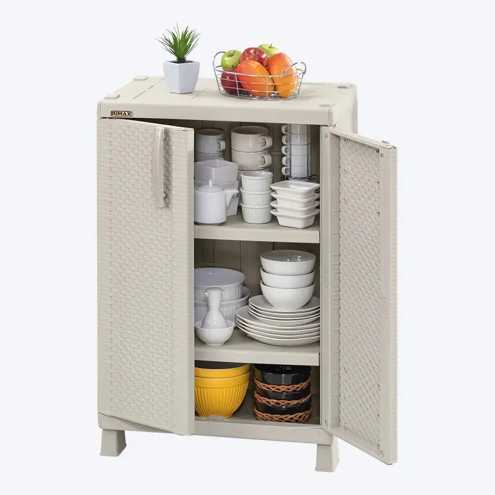 Armario Mediano Apariencia Rattan - Rimax - Muebles Dummi