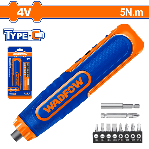 Atornillador 4V M1/4 260Rpm Con Juego 8 Puntas Crv - Muebles Dummi