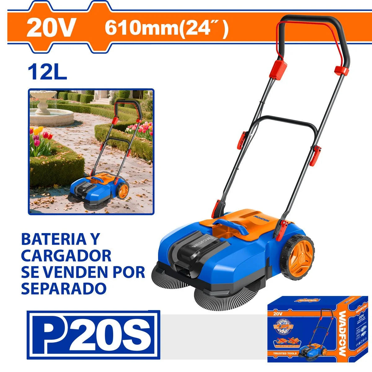 Barredora Inalámbrica 20V 610MM