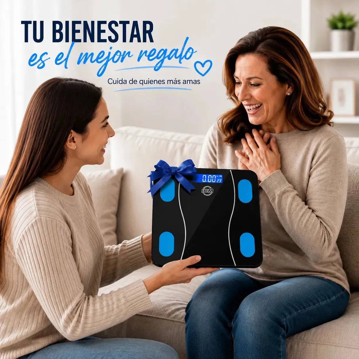 Báscula Inteligente Icm 1 Año Garantía Salud Bienestar Peso - Muebles Dummi