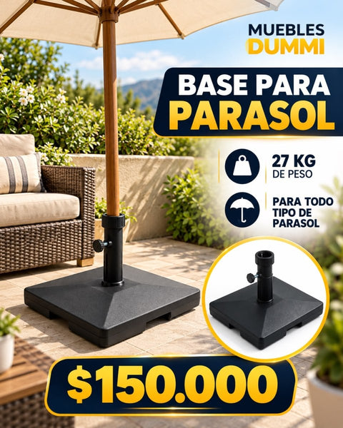 Base Para Parasol Resistente - Muebles Dummi