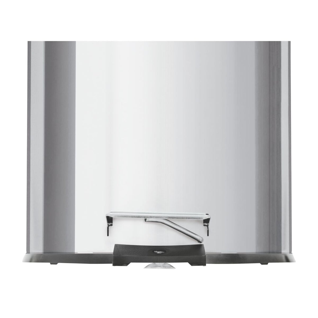 Basurero de acero inoxidable con Pedal Brasil 3 L Tramontina con acabado pulido y cubo plastico interno - Muebles Dummi