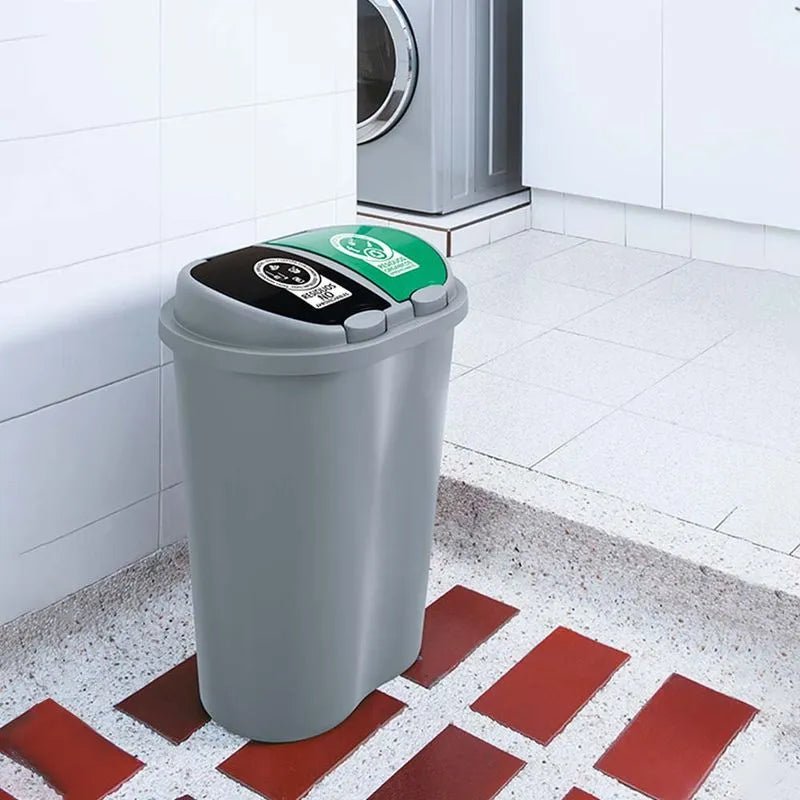 Basurero Manejo De Residuos 50 Litros Doble - Rimax - Muebles Dummi