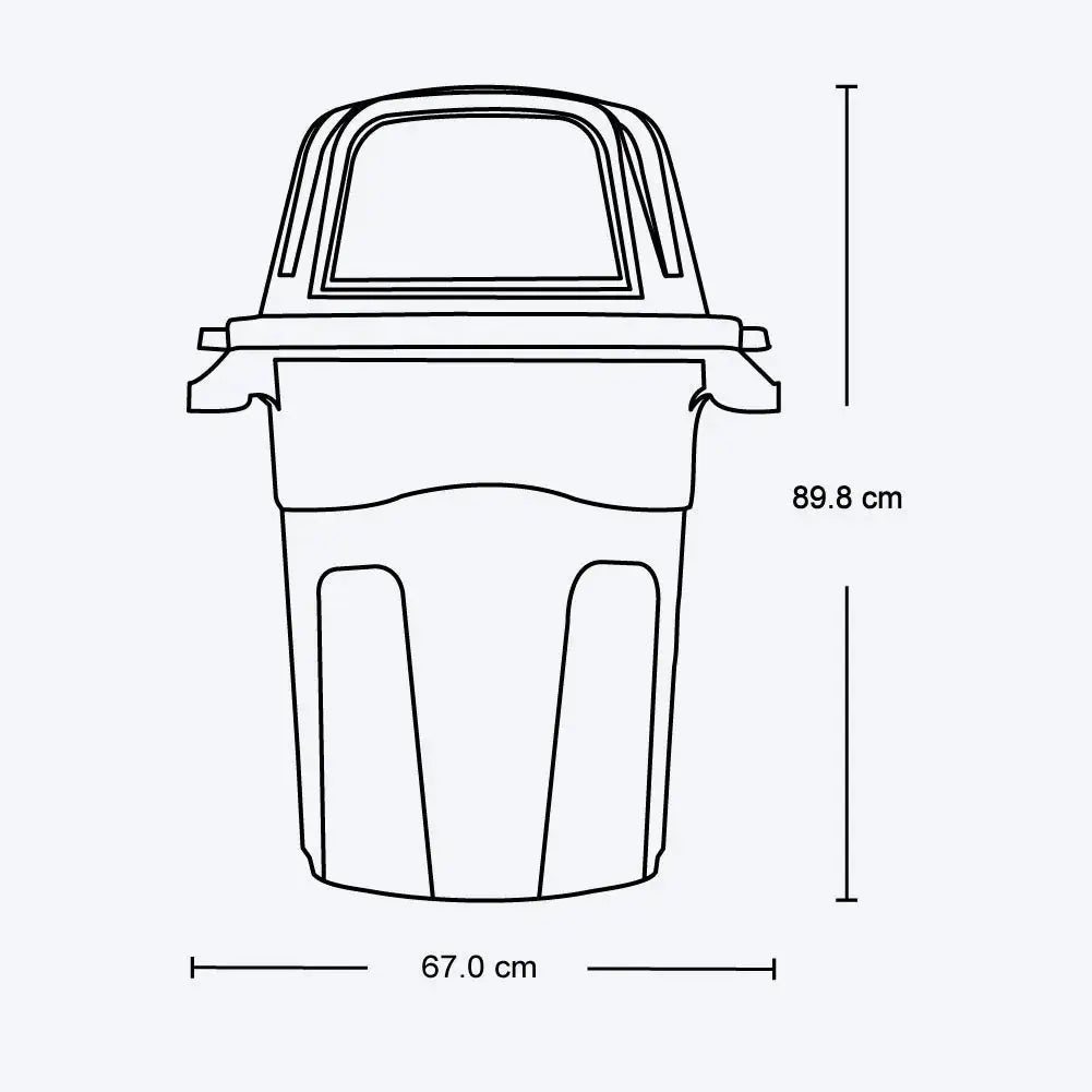 Basurero Manejo Residuos 100 Litros - Rimax - Muebles Dummi