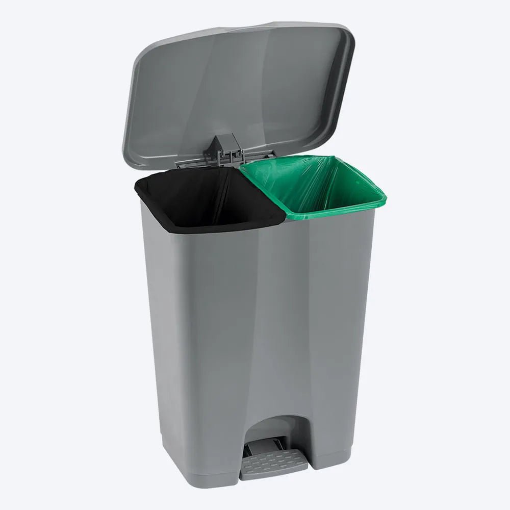 Basurero Pedal Doble 60 Litros - Rimax - Muebles Dummi