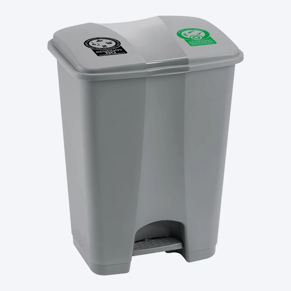 Basurero Pedal Doble 60 Litros - Rimax - Muebles Dummi