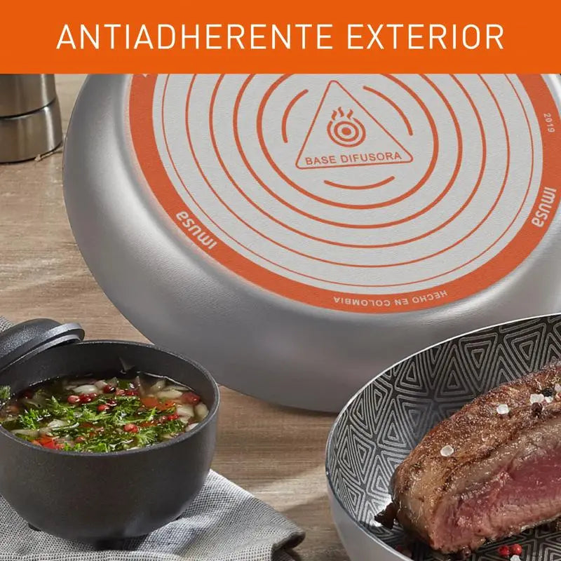 Batería de Cocina IMUSA Talent 10 Piezas Antiadherente - Muebles Dummi