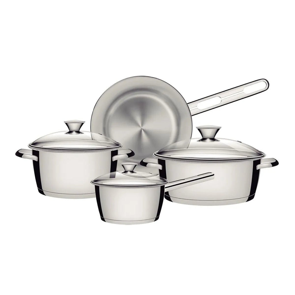 Batería de Cocina Tramontina Allegra Acero Inoxidable 4 Piezas - Muebles Dummi