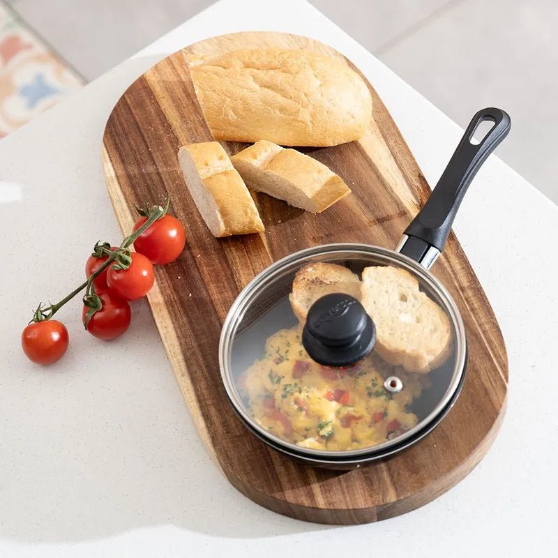 Cacerola Aliada 14 cm + Tapa de Vidrio Universal - Muebles Dummi