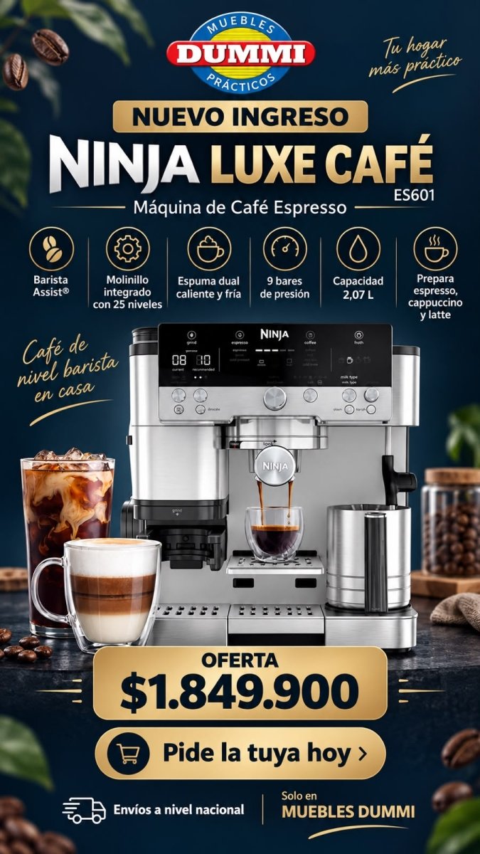 Cafetera - Máquina de Café Espresso Ninja Luxe Café - Muebles Dummi