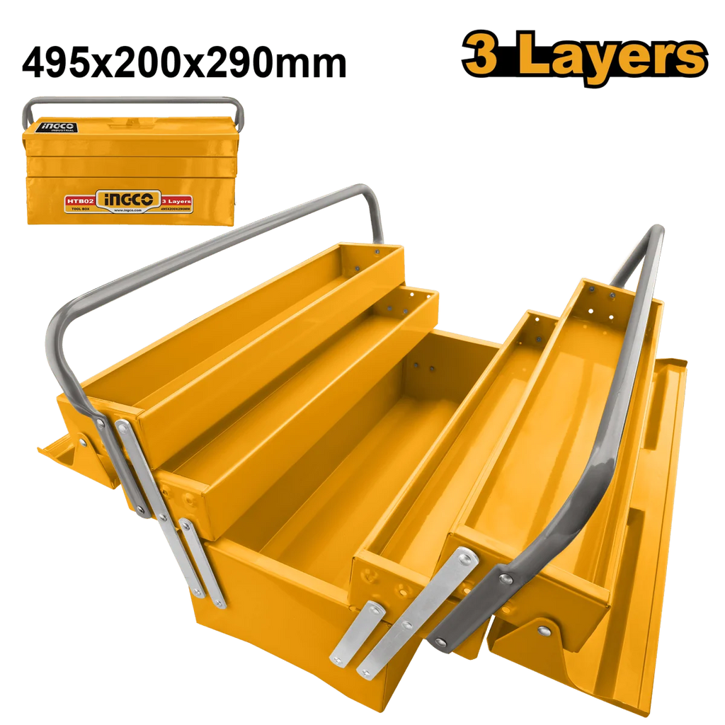 Caja De Herramientas Cantilever 495x200x290mm Ingco