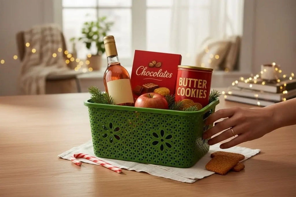 Caja Plástica Multiusos Floral - Muebles Dummi