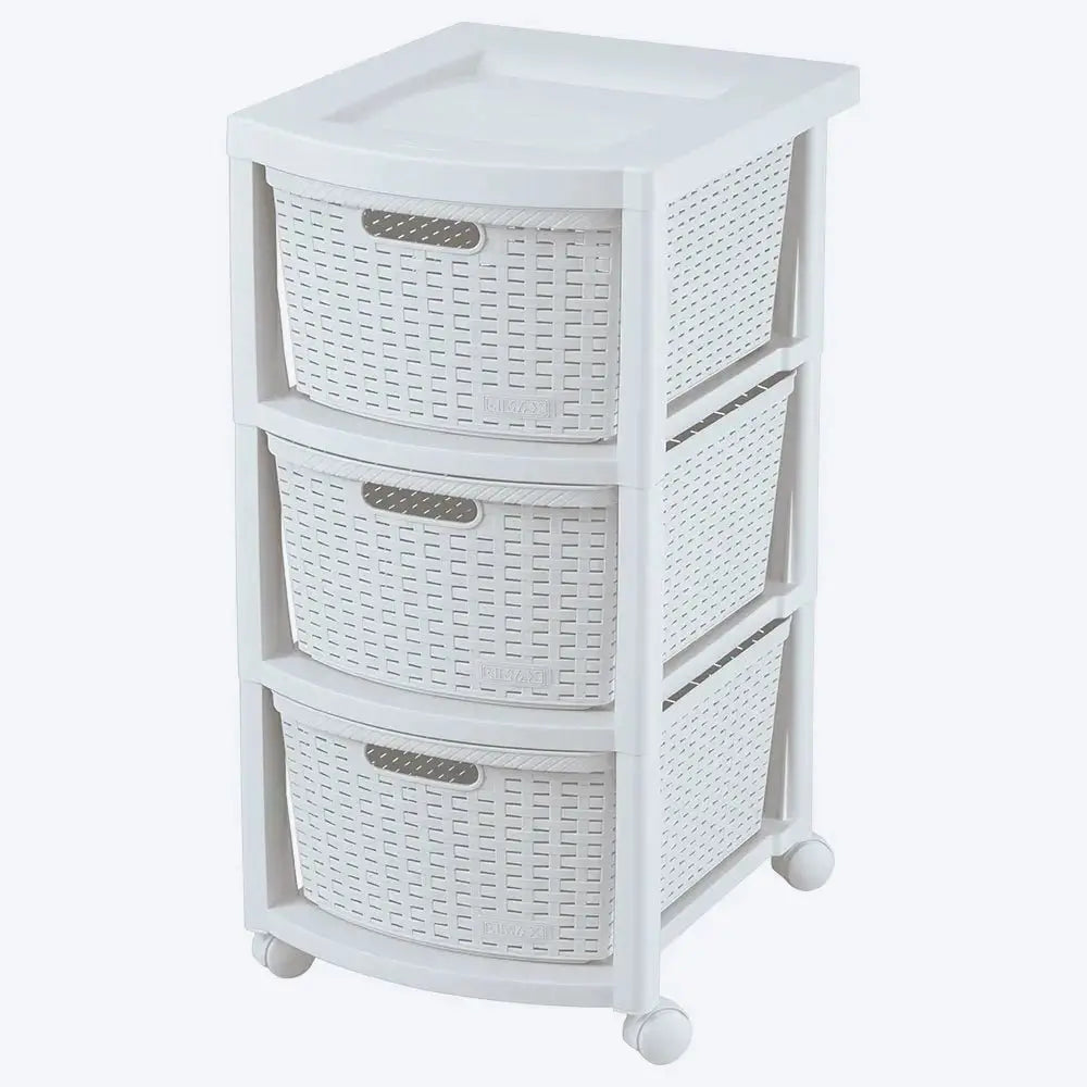 Cajonero Rattan Shia 3 Gavetas - Rimax - Muebles Dummi